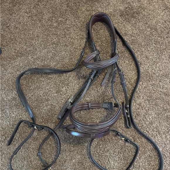 Kudos Competition Flash Bridle Havana - Picture 4 of 9